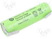 Rechargeable battery Ni-MH, AA, 1.2V, 2200mAh