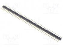 Pin header, pin strips, male, PIN 40, straight, 2mm, THT, 1x40