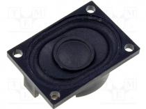 Loudspeaker, miniature, general purpose, 2W, 8, 40x28x11.7mm