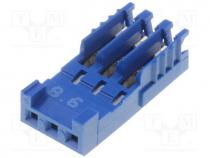Plug, wire-board, female, PIN 3, 2.54mm, IDC, for cable, HE14