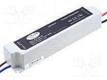 Pwr sup.unit  switched-mode, for LED diodes, 35W, 12VDC, 3A, IP67