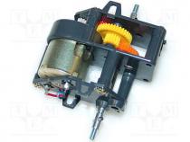 Motor  DC, with gearbox, 3VDC, max.7mNm, 2.7A, 150mA, 4mm