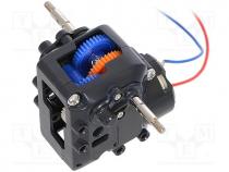 Motor  DC, with worm gear, 1.5÷4.5VDC, dbl.sided shaft  yes, 2.7A