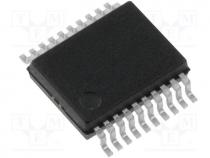 PIC microcontroller, SRAM 256B, 16MHz, SMD, SSOP20