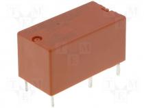 Relay  electromagnetic, SPDT, Ucoil  12VDC, 5A/250VAC, 5A/30VDC, 5A