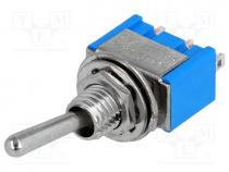 Switch  toggle, 2-position, SPDT, ON-ON, 3A/250VAC, -25÷85C, 20m