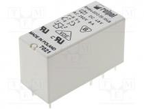 Relay  electromagnetic, DPDT, Ucoil 48VDC, 8A/250VAC, 8A/24VDC, 8A