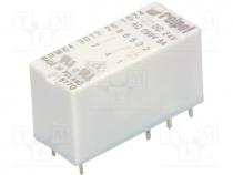 Relay  electromagnetic, DPDT, Ucoil 24VDC, 8A/250VAC, 8A/24VDC, 8A