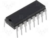 Driver, line-RS232, RS232, Outputs 4, DIP16