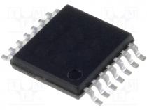 A/D converter, Channels 4, 10bit, 200ksps, 2.7÷5.5VDC, TSSOP14