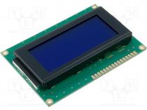 Display  LCD, alphanumeric, STN Negative, 16x4, blue, LED, PIN 16