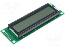 Display  LCD, alphanumeric, FSTN Positive, 20x2, LED, PIN 16