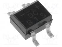 Bridge rectifier, 100V, 0.5A, DB-1MS