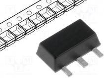 Transistor  NPN, bipolar, 80V, 1A, 500mW, SOT89