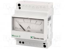 Panel AC current meter, analogue, 0÷5A, Mounting  DIN