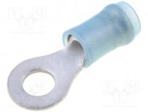 Ring terminal, M4, Ø 4.34mm, 1.25÷2mm2, crimped, for cable, tinned