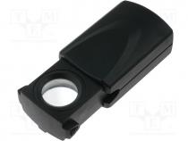 Folding magnifier, Mag  x6, Lens diam 17mm, Illumin  LED