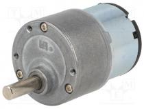 Motor  DC, with gearbox, 3÷12VDC, 1000 1, 3rpm, max.7.78Nm, 500mA