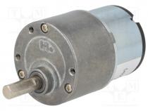 Motor  DC, with gearbox, 3÷12VDC, 1500 1, 2rpm, max.10.57Nm, 500mA