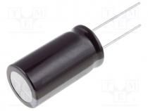 Capacitor  electrolytic, THT, 180uF, 200VDC, Ø12.5x40mm, Pitch 5mm