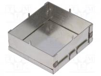 Enclosure  shielding, X 50mm, Y 54mm, Z 19mm, for PCB, steel
