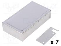 Enclosure  shielding, X 68mm, Y 122mm, Z 28mm, with compartment