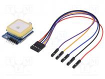 Sensor  GPS, 2.7÷5VDC, IC  NEO-7M-C, Interface  UART, 9.6kbps