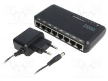 Switch Fast Ethernet, WAN  RJ45, Number of port 8