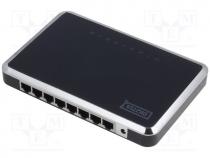 Switch Gigabit Ethernet, WAN  RJ45, Number of port 8