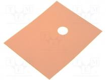 Thermally conductive pad  kapton, TO220, 0.15K/W, L 23mm, W 18mm