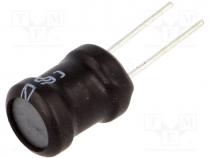 Inductor  wire, THT, 330uH, 1.2A, 630m, 10%, Pitch 5mm, vertical