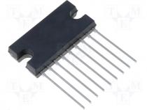 Integrated circuit, NF amplifier 27.5V 42W 8E SILP9