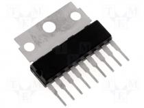 Integrated circuit, 2x6W power amplifier SIL09