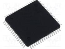 AVR microcontroller, EEPROM 2kB, SRAM 4kB, Flash 128kB, TQFP64