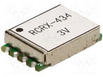Module  RF, AM receiver, ASK, OOK, 433.92MHz, -108dBm, 3÷3.6VDC