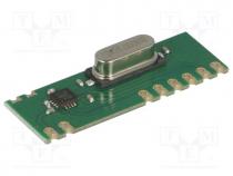 Module  RF, FM receiver, OOK, 300-960MHz, 3-wire SPI, -108dBm