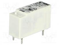 Relay  electromagnetic, SPST-NO, Ucoil 24VDC, 8A/250VAC, 8A/24VDC