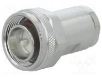 Connector  4.3-10, male, for cable, straight, plug, 50, IP67, clamp