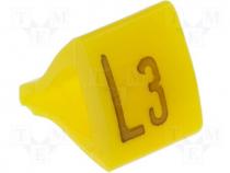 Markers for cables and wires, Label symbol  L3, 10÷16mm, H  21mm