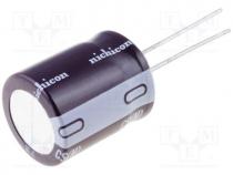Capacitor  electrolytic, THT, 150uF, 250VDC, Ø18x25mm, Pitch  7.5mm