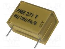 Capacitor  paper, Y2, 4.7nF, 250VAC, Pitch  10.2mm, 20%, THT, 1kVDC