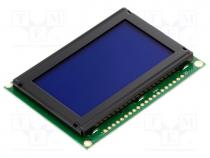 Display  LCD, graphical, 128x64, STN Negative, blue, 75x52.7x8.9mm