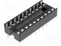 Socket for DIL ICs 20pin 7.62mm RM2.5mm