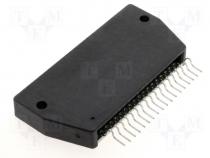 Integrated circuit, 2-chann. AF pwr amplifier 30W SIP18