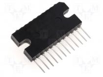 Integrated circuit power amplifier.2x7W/3E 15V SIP12