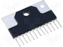 Integrated circuit, dual amplifier 18V 2x2,9W 13P SIL13