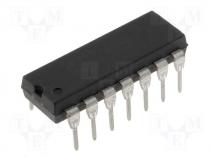 Integrated circuit high/low side driver 500V DIL14