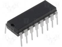 Integrated circuit protected quad power driver DIP16