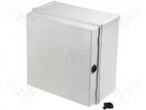 Wall mounting enclosure 300x300x180 with lock