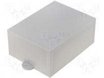 ABS plastic enclosure with fixation 86102x65x36 screw